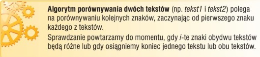 algorytm porównywania tekstów
